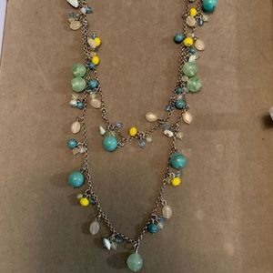 Lia Sophia Necklace Beach House Multi Colored Bead